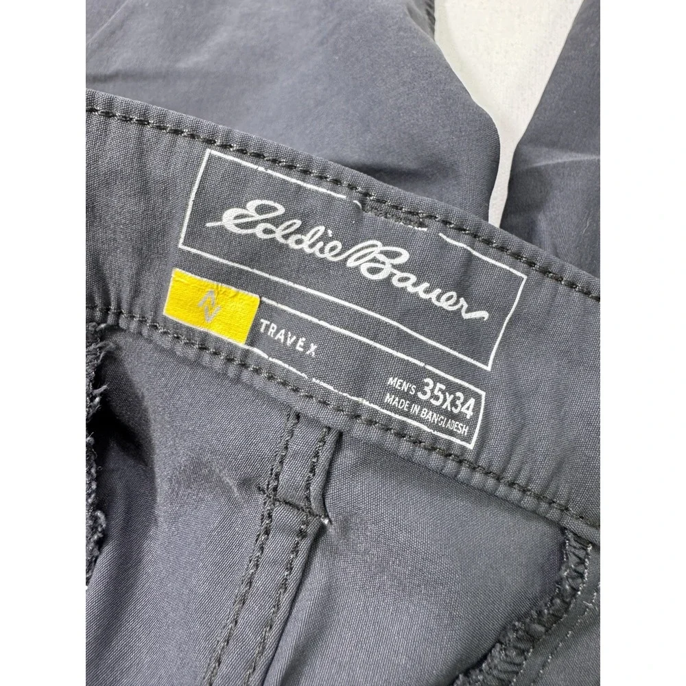 Eddie Bauer Men’s 35x34 (35x32.5) Travex Cargo Side Pocket Pants Hiking Outdoors